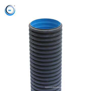 Corrugated hdpe pipe polyethylene plastic tube for drainage system